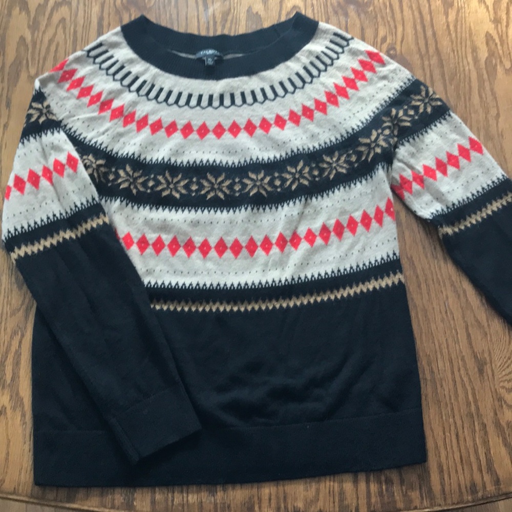 Talbots MP Fair Isle Pullover Sweater